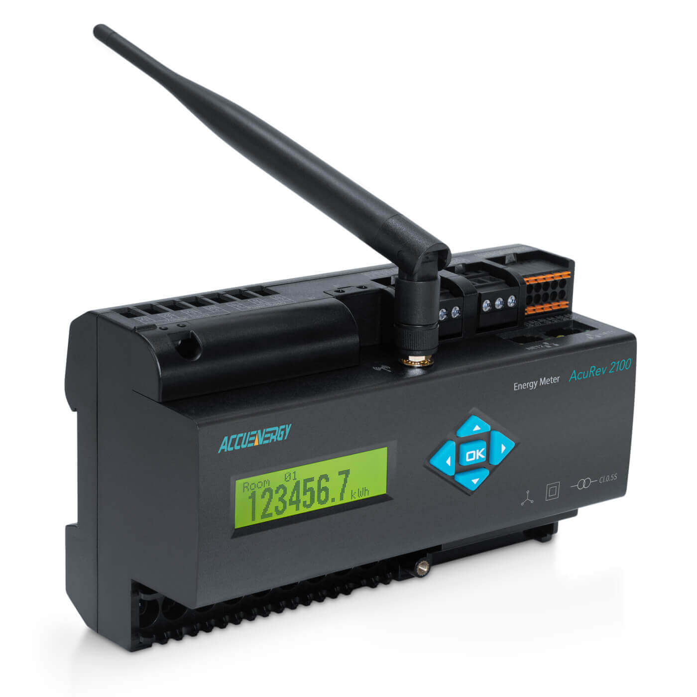 AcuRev 2110-mV-WEB2 - Analizador multipunto a riel DIN