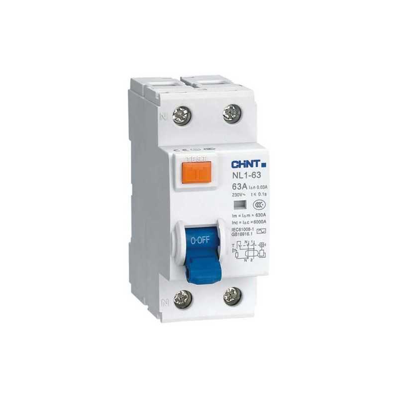 Interruptor diferencial 2Px25A 30mA , Inmunizado, NL1-Tipo A - CHINT - 070222504CH