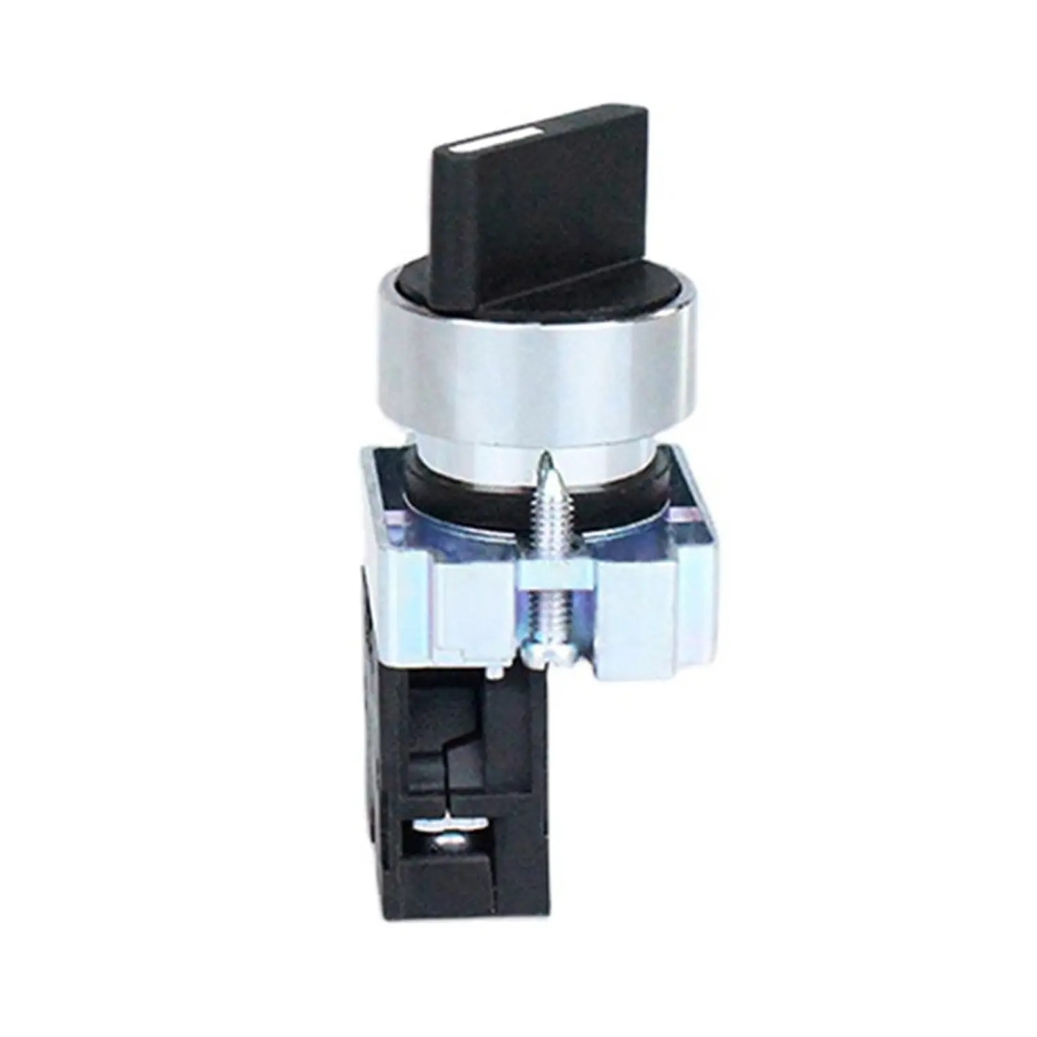 Selector Manilla Corta, Metalico, Negro, 2NA 3pos Fijas (1-0-2), NP2 - Chint - 2508122CH