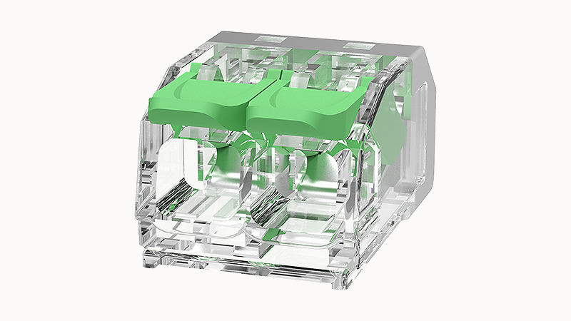 Pack 100 unid Conector Rápido 2 Derivaciones