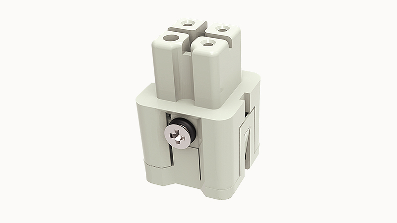 Conector Industrial Cuadrado Hembra 3+PE