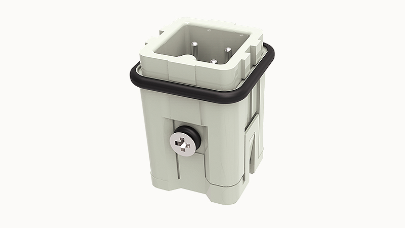 Conector Industrial Cuadrado Macho 3+PE