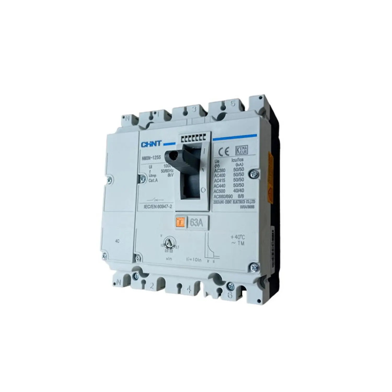 Interruptor 4P NM8N-400A Termomagnetico 0.7-1In 415V 50kA - CHINT - 07024040400CH