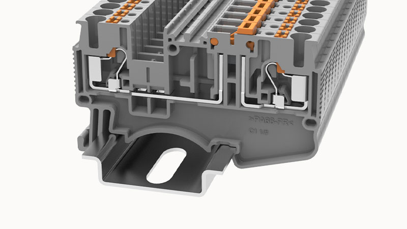 Borne Push In cortocircuitable 2.5mm
