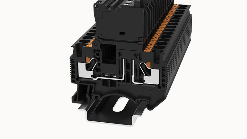 Borne PortaFusible Push in 4mm indicador 250V DS4-HE-LD250 - Degson