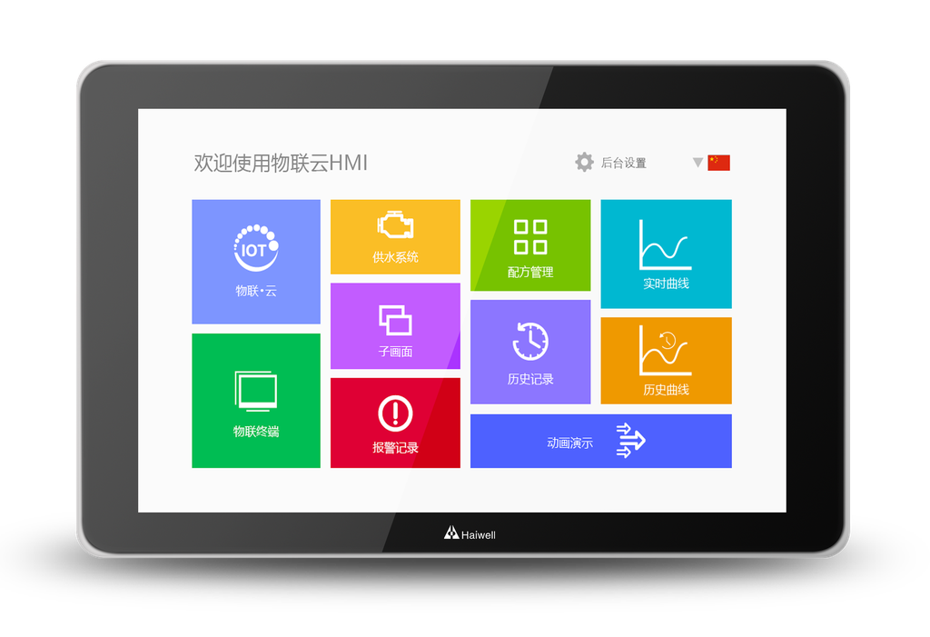 Pantalla HMI Serie D Haiwell 10.1" - 1280*800 HD - Wi-Fi - RS485 - Ethernet