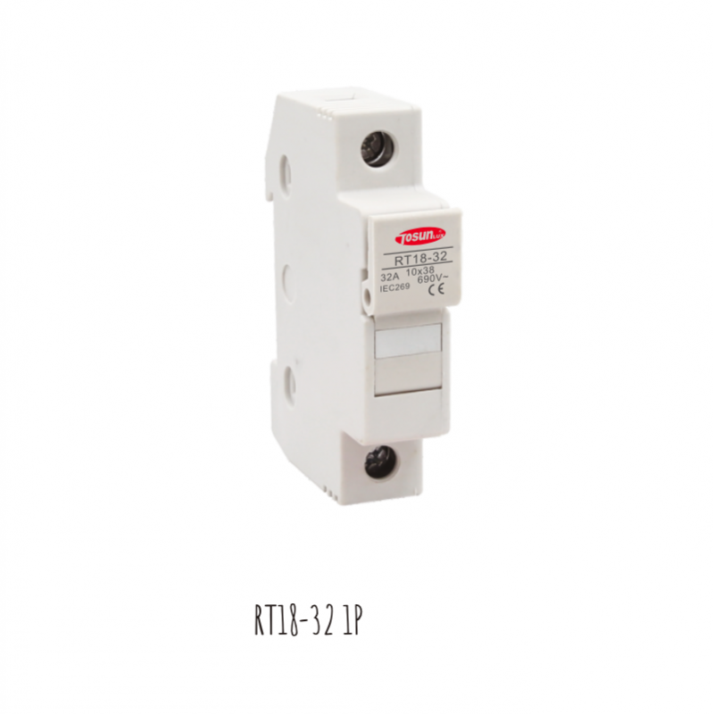 Porta fusible unipolar para fusibles 10x38