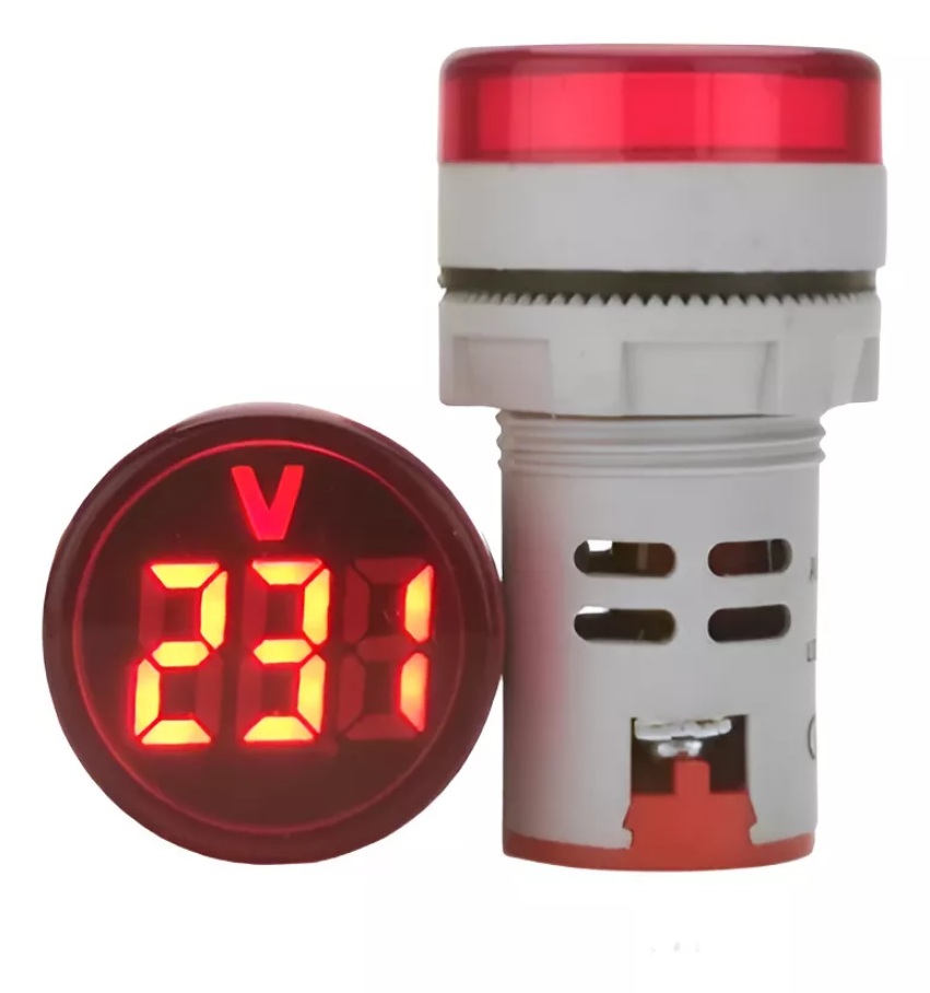 Luz Piloto LED Voltimetro 22mm