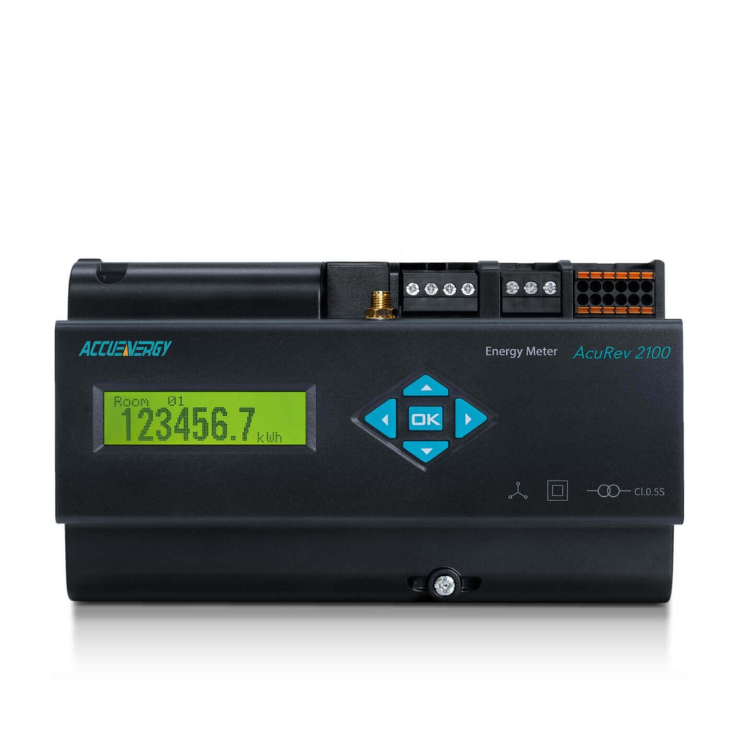 AcuRev 2110-mV-WEB2 - Analizador multipunto a riel DIN