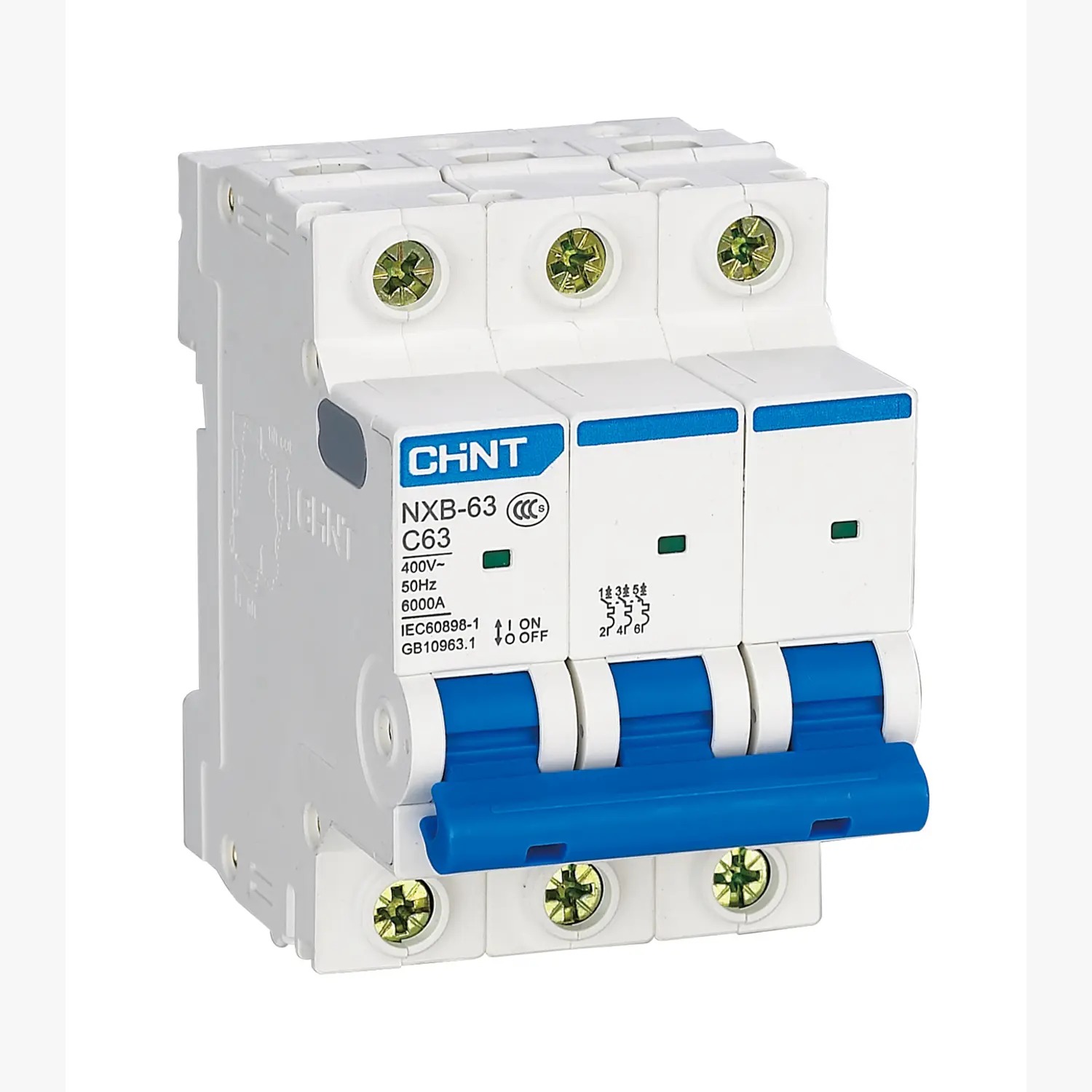 Interruptor NXB-63 3Px50A 6kA curva C CHINT - 070103050CH
