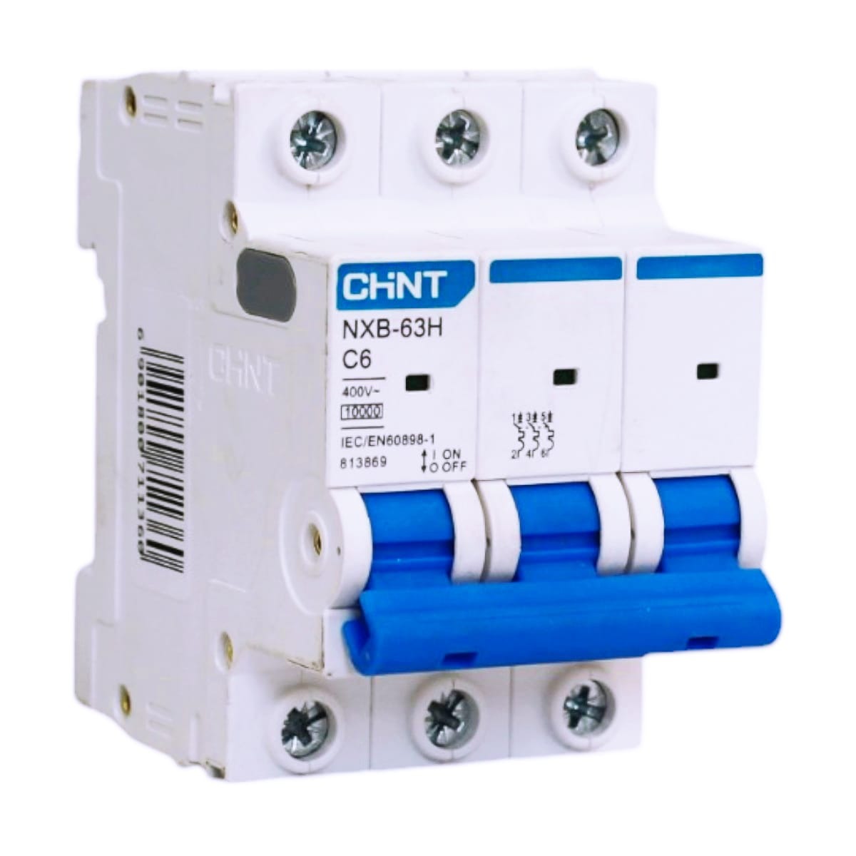 Interruptor NXB-63H 4Px20A 10kA curva C CHINT - 07031420CH