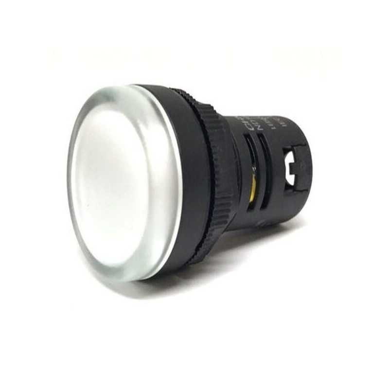 Luz Piloto LED Blanco 22MM 12VAC/DC ND16-22DS/2 - Chint - 2502018CH