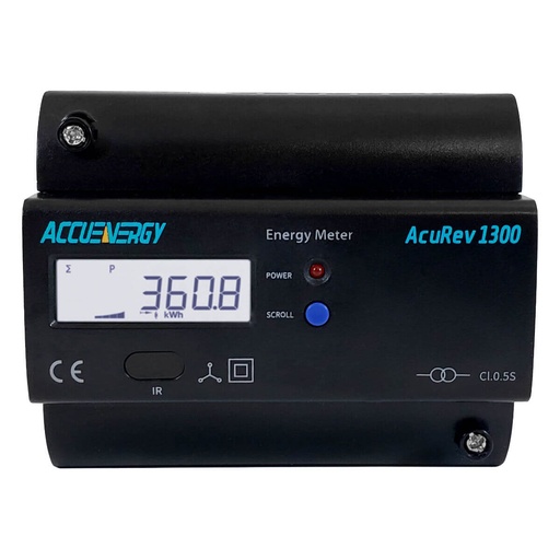 [AcuRev 1312-5A-X0] AcuRev 1312-5A - Analizador tifásico a riel DIN compatible con TC de 5A