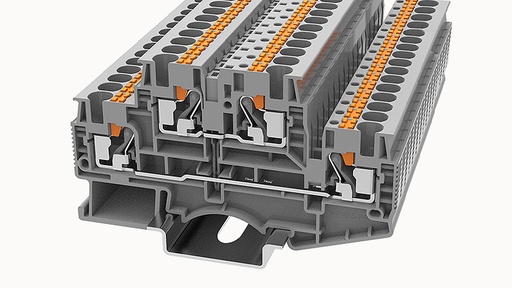 [DSKK4-01P-11-00A(H)] Borne Push In Dos Pisos 4mm